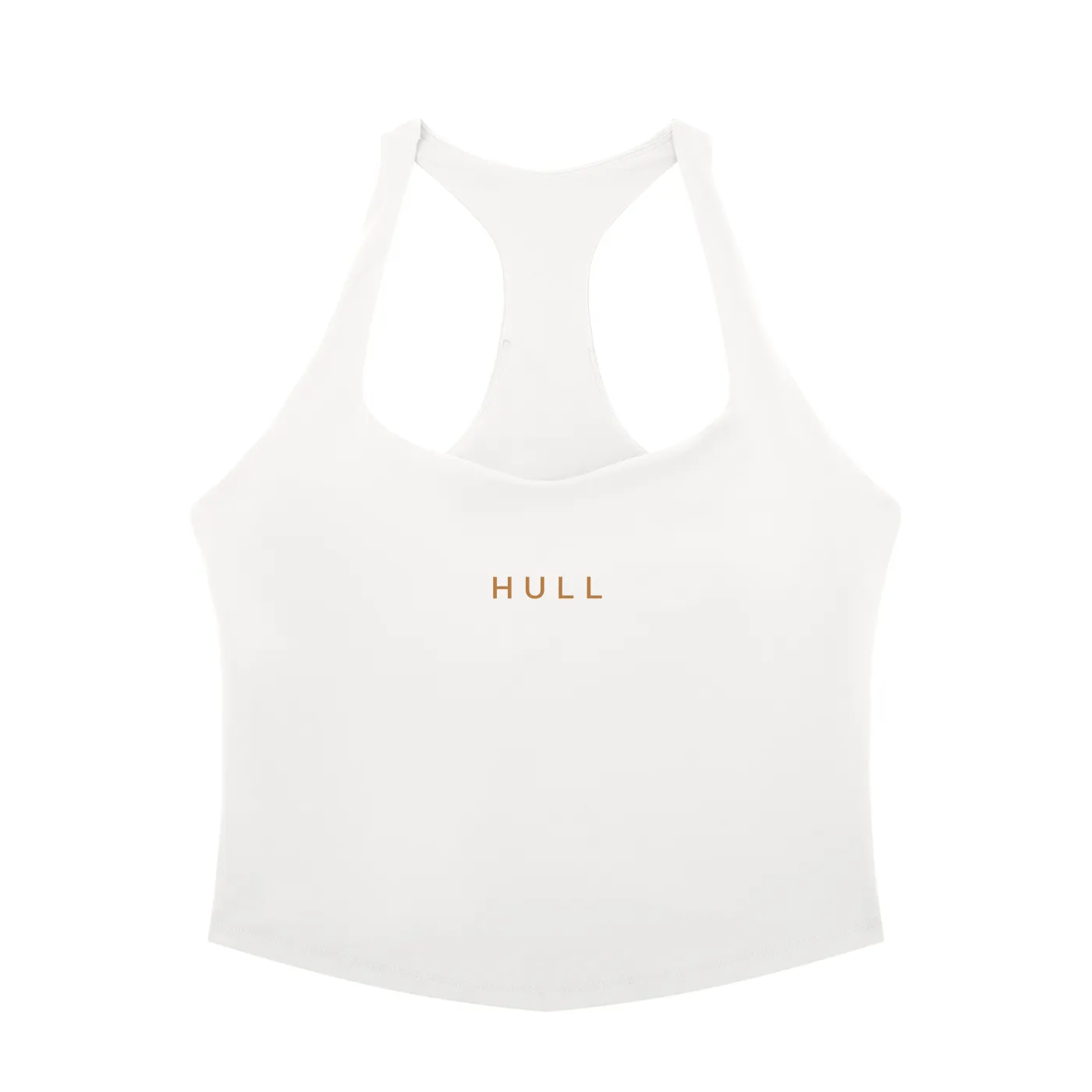 White HULL Core Women's Fitted Yoga Tank